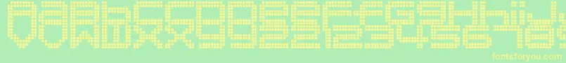 DisorientPixels Font – Yellow Fonts on Green Background