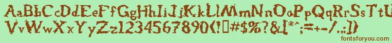 Josselyn Font – Brown Fonts on Green Background