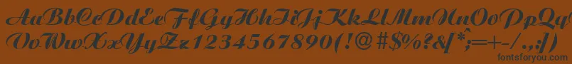 AgnesXboldRegular Font – Black Fonts on Brown Background