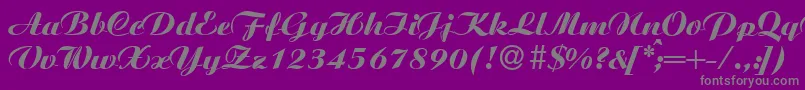 AgnesXboldRegular Font – Gray Fonts on Purple Background