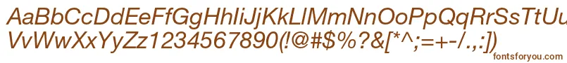 HelveticaneueltstdIt Font – Brown Fonts