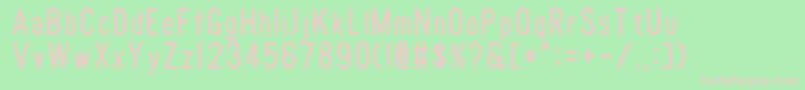 Police Tomatoroundcondensed – polices roses sur fond vert