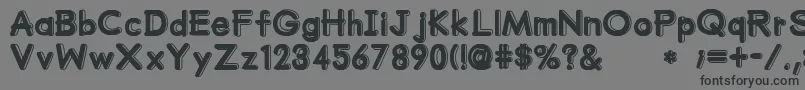 MumumuSrb Font – Black Fonts on Gray Background