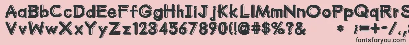 MumumuSrb Font – Black Fonts on Pink Background