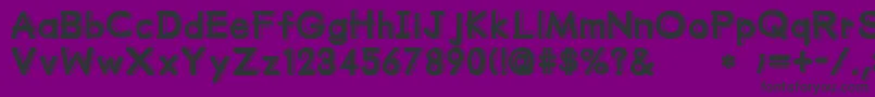 MumumuSrb Font – Black Fonts on Purple Background