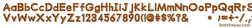 MumumuSrb Font – Brown Fonts on White Background