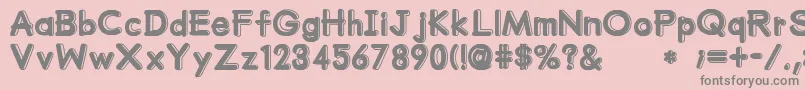 MumumuSrb Font – Gray Fonts on Pink Background