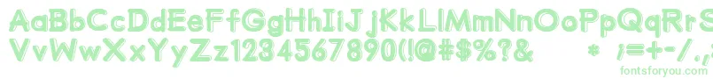 MumumuSrb Font – Green Fonts on White Background