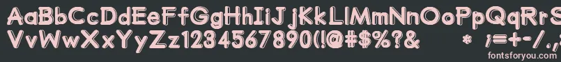 MumumuSrb Font – Pink Fonts on Black Background