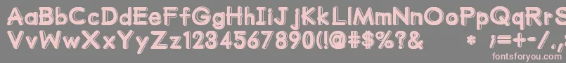 MumumuSrb Font – Pink Fonts on Gray Background
