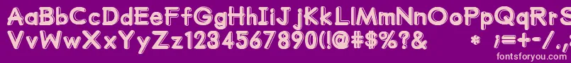 MumumuSrb Font – Pink Fonts on Purple Background
