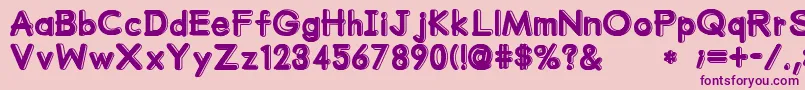 MumumuSrb Font – Purple Fonts on Pink Background