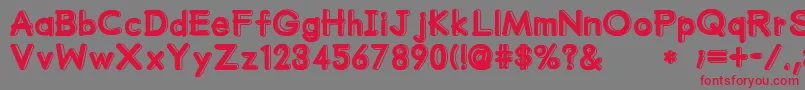 MumumuSrb Font – Red Fonts on Gray Background