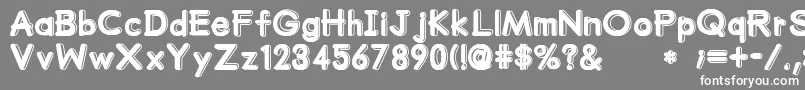 MumumuSrb Font – White Fonts on Gray Background