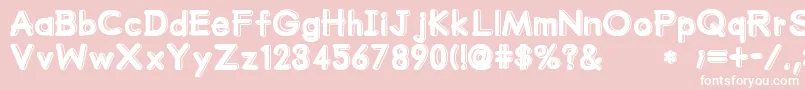 MumumuSrb Font – White Fonts on Pink Background