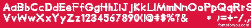 MumumuSrb Font – White Fonts on Red Background