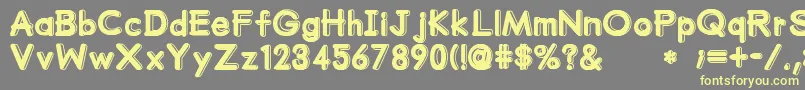 MumumuSrb Font – Yellow Fonts on Gray Background