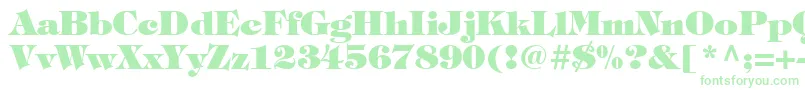 ItcTiffanyLtHeavy Font – Green Fonts on White Background