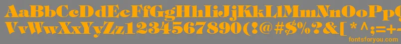 ItcTiffanyLtHeavy Font – Orange Fonts on Gray Background