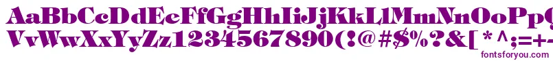 ItcTiffanyLtHeavy Font – Purple Fonts on White Background