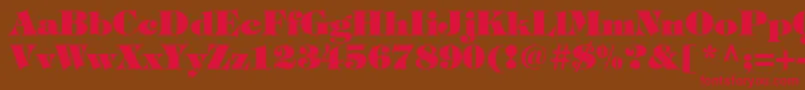 ItcTiffanyLtHeavy Font – Red Fonts on Brown Background