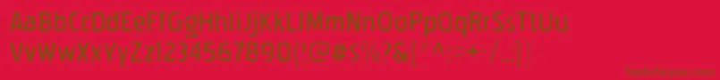 PakenhamgauntRegular Font – Brown Fonts on Red Background