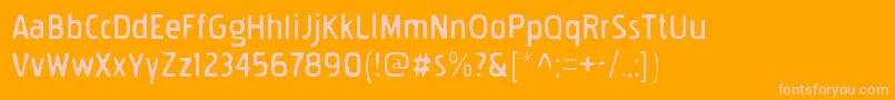 PakenhamgauntRegular Font – Pink Fonts on Orange Background