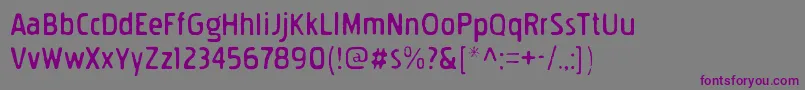 Шрифт PakenhamgauntRegular – фиолетовые шрифты на сером фоне