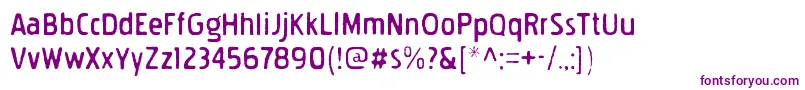 フォントPakenhamgauntRegular – 白い背景に紫のフォント
