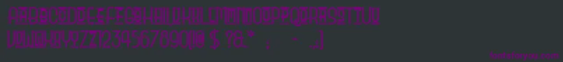 ParkOfVictory Font – Purple Fonts on Black Background