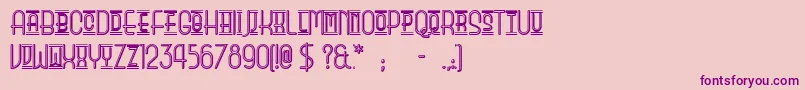 ParkOfVictory Font – Purple Fonts on Pink Background