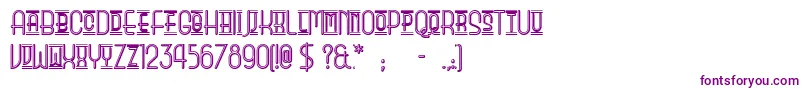 Шрифт ParkOfVictory – фиолетовые шрифты