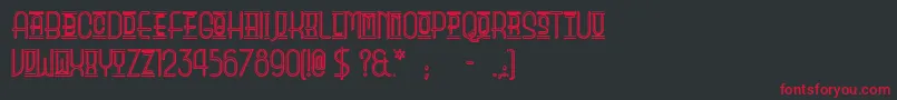 ParkOfVictory Font – Red Fonts on Black Background