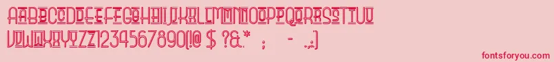 ParkOfVictory Font – Red Fonts on Pink Background
