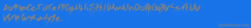 Weitere Informationen zur Gothicscribble-Schriftart Gothicscribble-Schriftart – Graue Schriften auf blauem Hintergrund