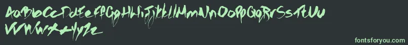 En savoir plus sur la police Gothicscribble Police Gothicscribble – polices vertes sur fond noir
