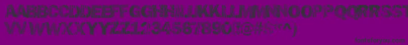 Hellawood Font – Black Fonts on Purple Background