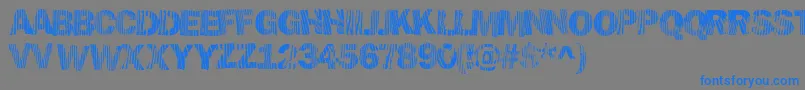 Hellawood Font – Blue Fonts on Gray Background