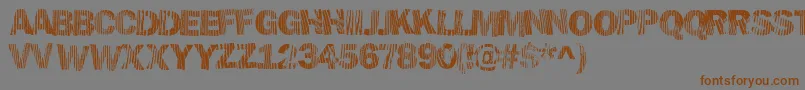 Hellawood Font – Brown Fonts on Gray Background