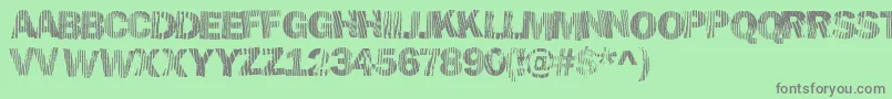 Hellawood Font – Gray Fonts on Green Background