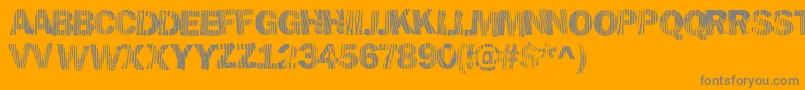 More about Hellawood Font Hellawood Font – Gray Fonts on Orange Background