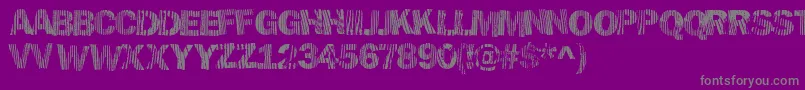 Hellawood Font – Gray Fonts on Purple Background