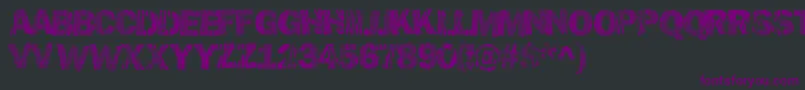 Hellawood Font – Purple Fonts on Black Background