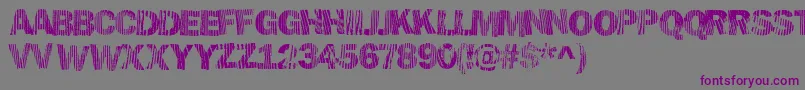 Hellawood Font – Purple Fonts on Gray Background