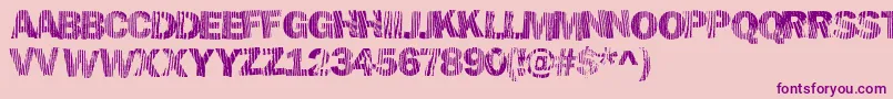Hellawood Font – Purple Fonts on Pink Background