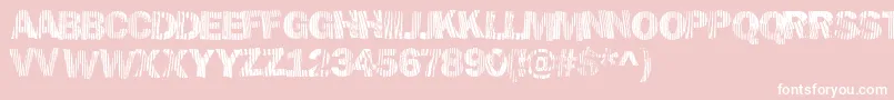 Hellawood Font – White Fonts on Pink Background