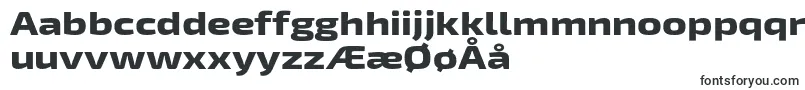 Exo2Extraboldexpanded-Schriftart – dänische Schriften