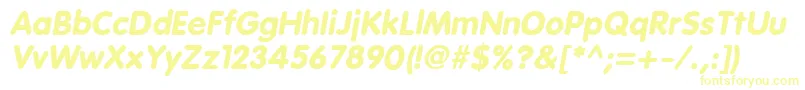 EsfRoundedBoldItalic Font – Yellow Fonts