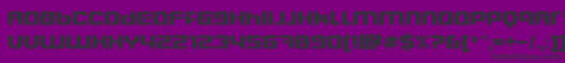 BlasterEternal-fontti – mustat fontit violetilla taustalla