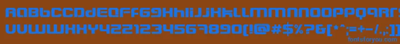 Шрифт BlasterEternal – синие шрифты на коричневом фоне